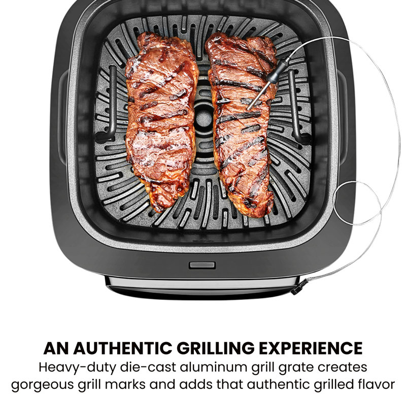 Chefman Electric Indoor Air Fryer + Grill, 5in1, Removable Integrated